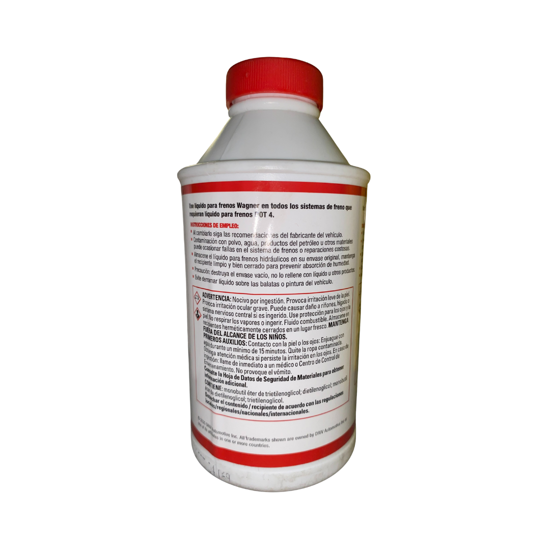 Líquido de Frenos Wagner DOT 4 Servicio Super Pesado ABS 350 ml (WFC120838)
