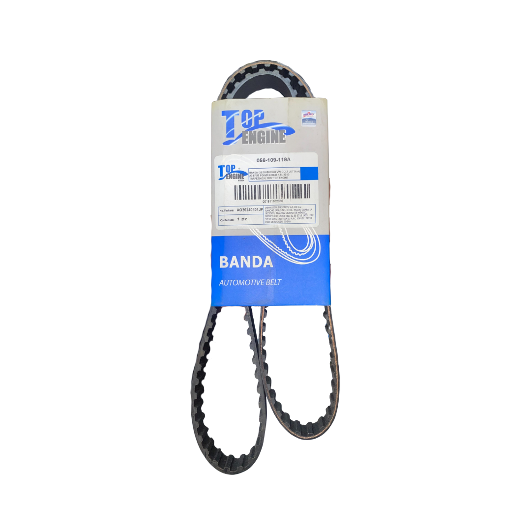 Banda de distribución TOP ENGINE 056-109-119A – Volkswagen Golf, Jetta A2/A3 y Pointer 1.8L