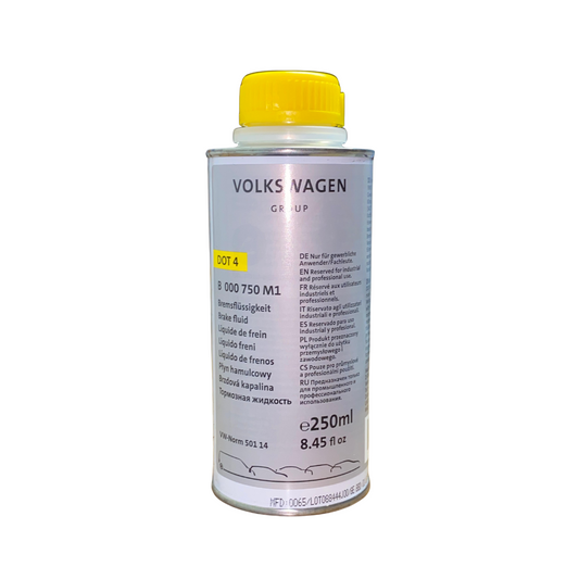 Líquido de frenos DOT 4 original Volkswagen Group 250 ml (código B 000 750 M1)