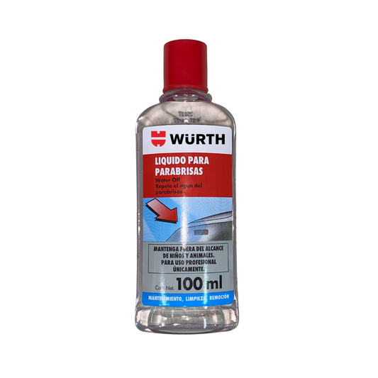Líquido Limpiador / Repelente de Agua para Parabrisas Wurth 100 ml