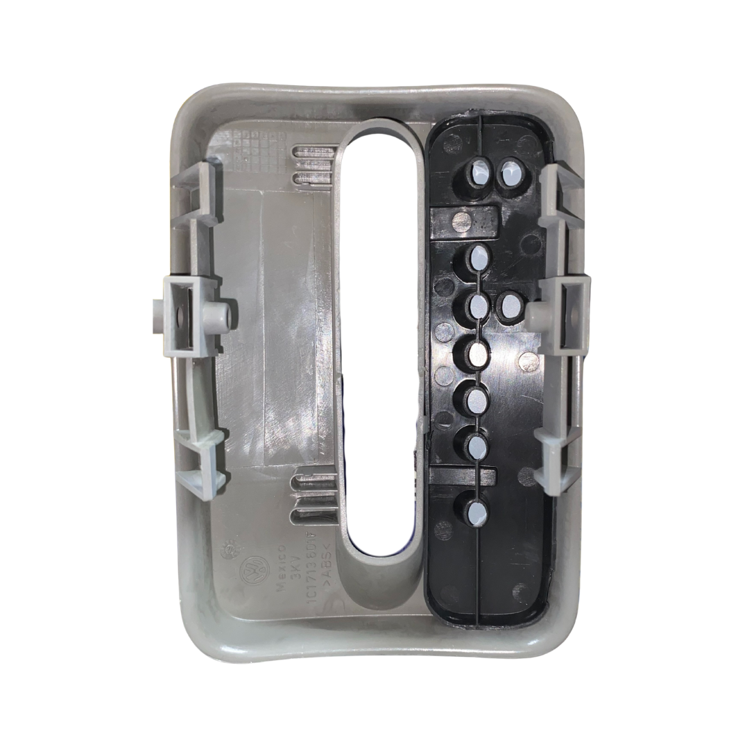 Cubierta de palanca de cambios gris OEM Volkswagen 1C1-713-601-F (Color 3SG Flannel Grey)