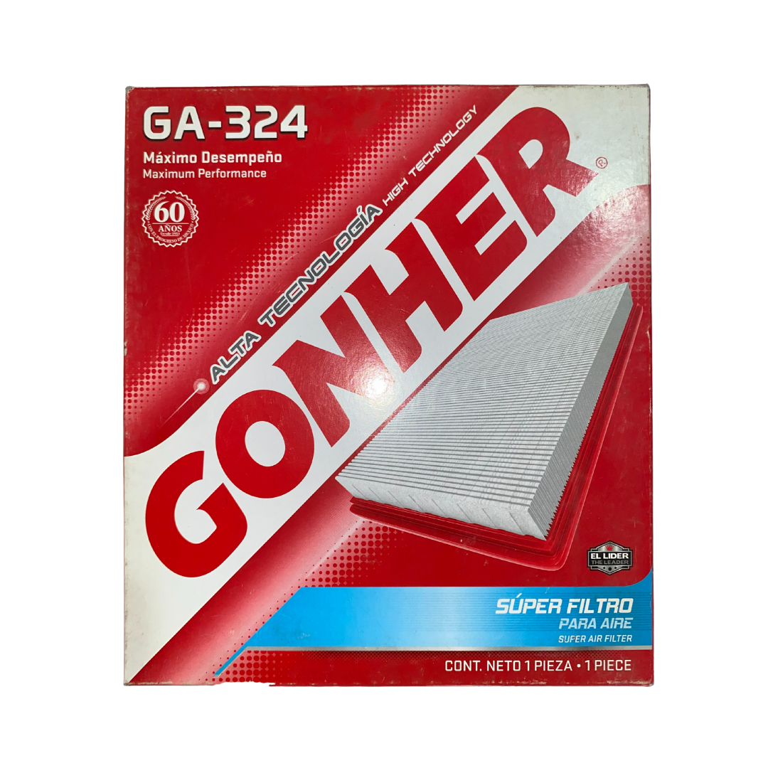 Filtro de Aire Gonher GA-324 para Chevrolet Aveo, Pontiac G3 y Suzuki Swift+