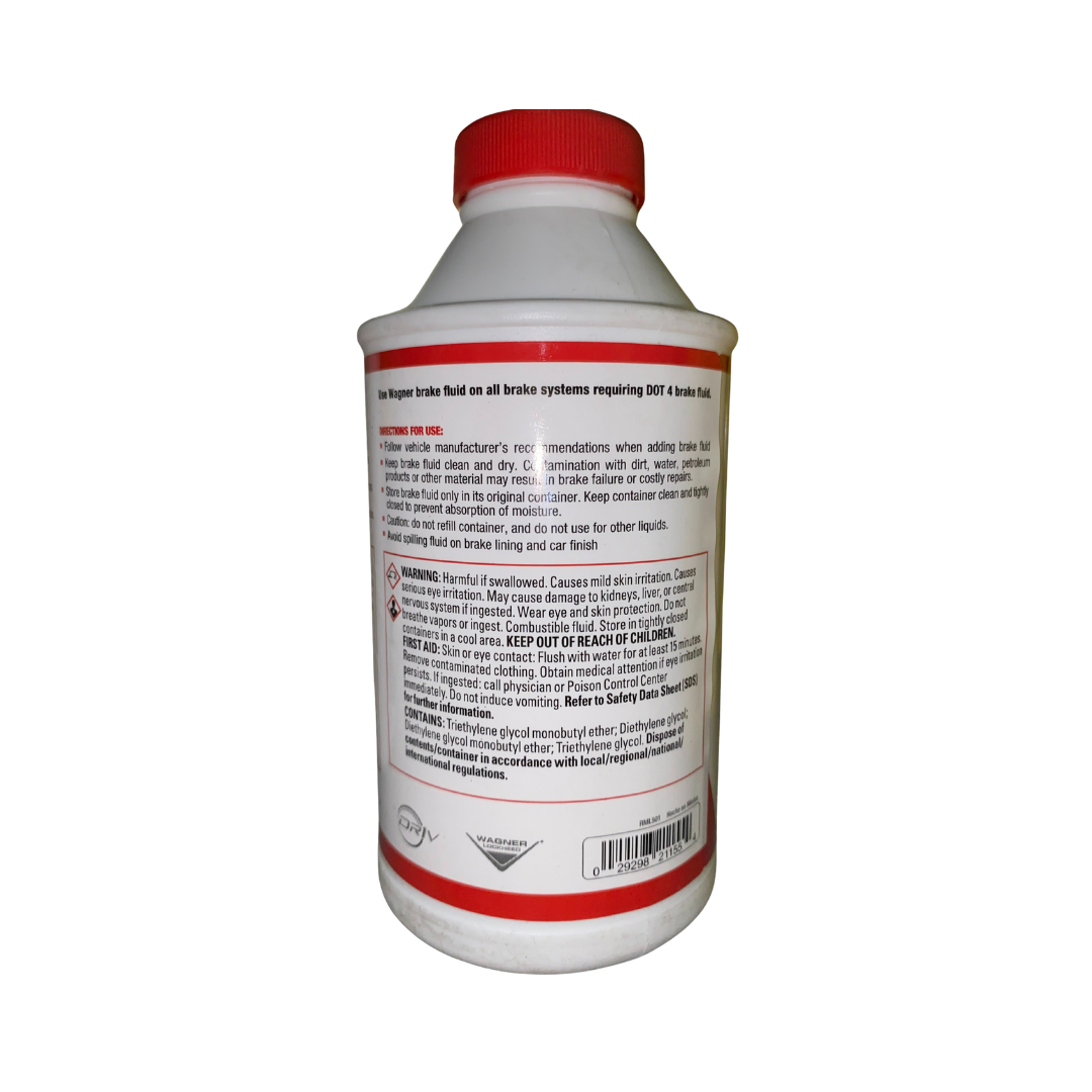 Líquido de Frenos Wagner DOT 4 Servicio Super Pesado ABS 350 ml (WFC120838)