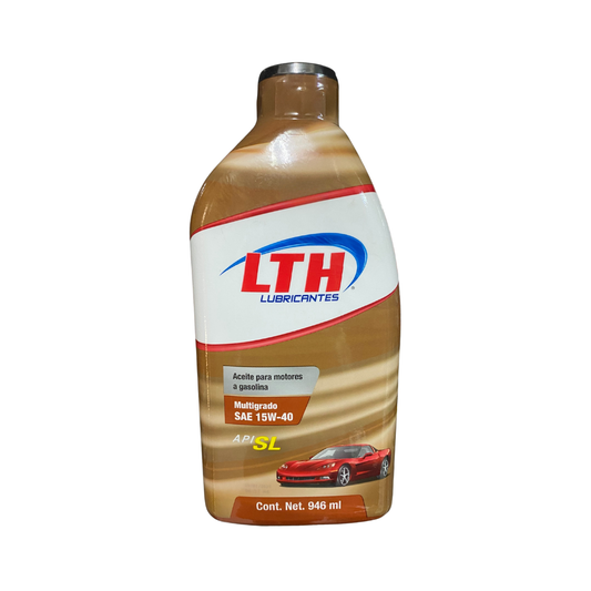 Aceite para motor LTH SAE 15W-40 API SL 946 ml – Gasolina multigrado