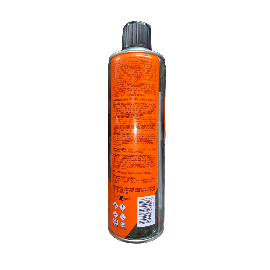 Limpiador de carburador ZOMS 500 ml con alta potencia de limpieza